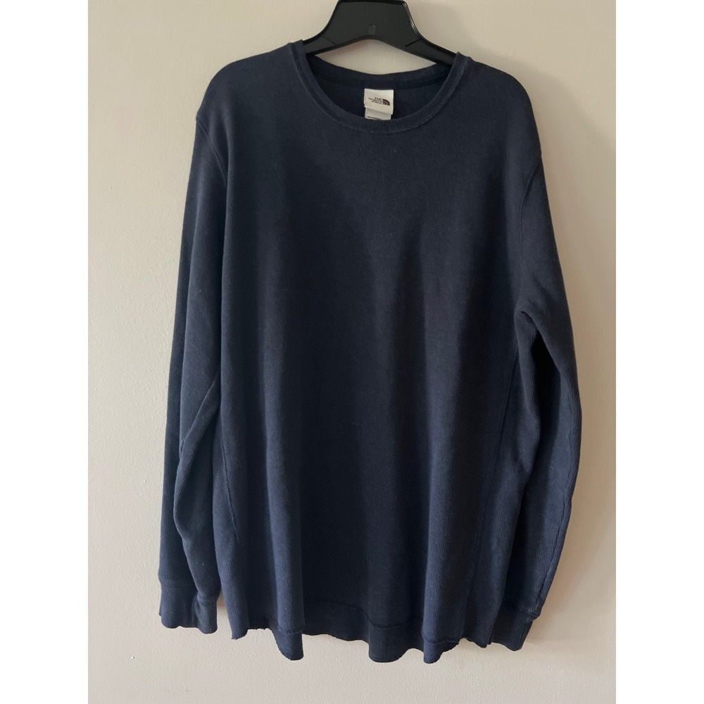 North Face Henley Long-sleeve Shirt Navy XL